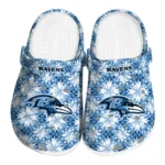 personalized baltimore ravens snowflake mosaic clogs best selling