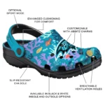 personalized baltimore ravens tropical fish ocean clogs best selling