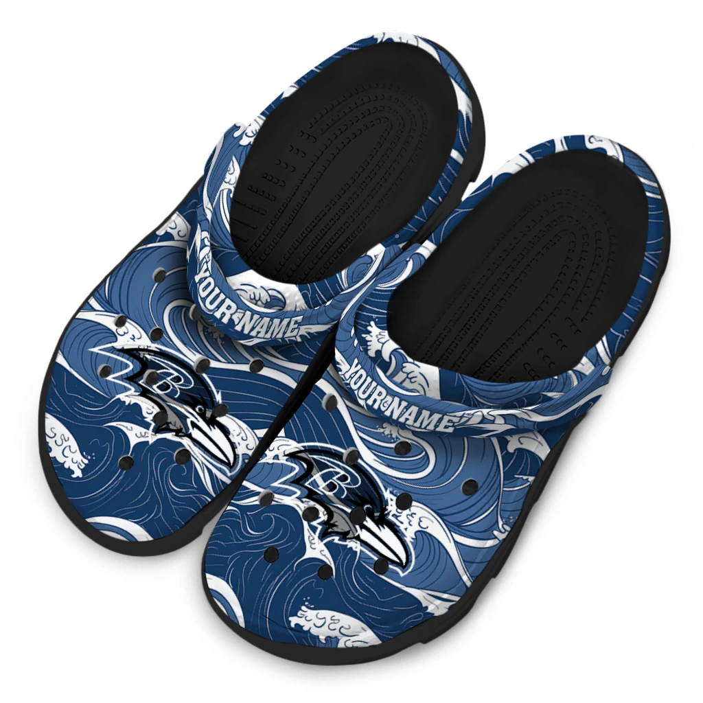 personalized baltimore ravens wave flow clogs latest model personalized baltimore ravens wave flow clogs latest model