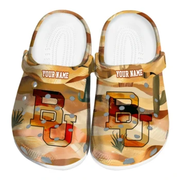 personalized baylor bears desert layers clogs best selling