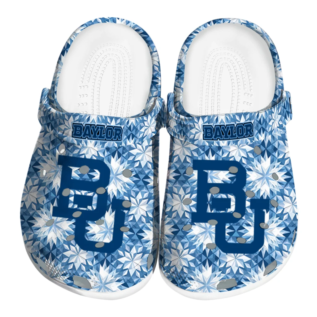 personalized baylor bears snowflake mosaic clogs best selling personalized baylor bears snowflake mosaic clogs best selling