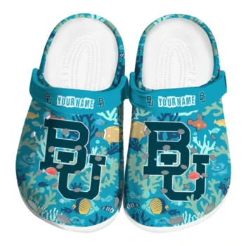 personalized baylor bears tropical fish ocean clogs best selling
