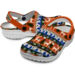 personalized boise state broncos christmas motif clogs best selling