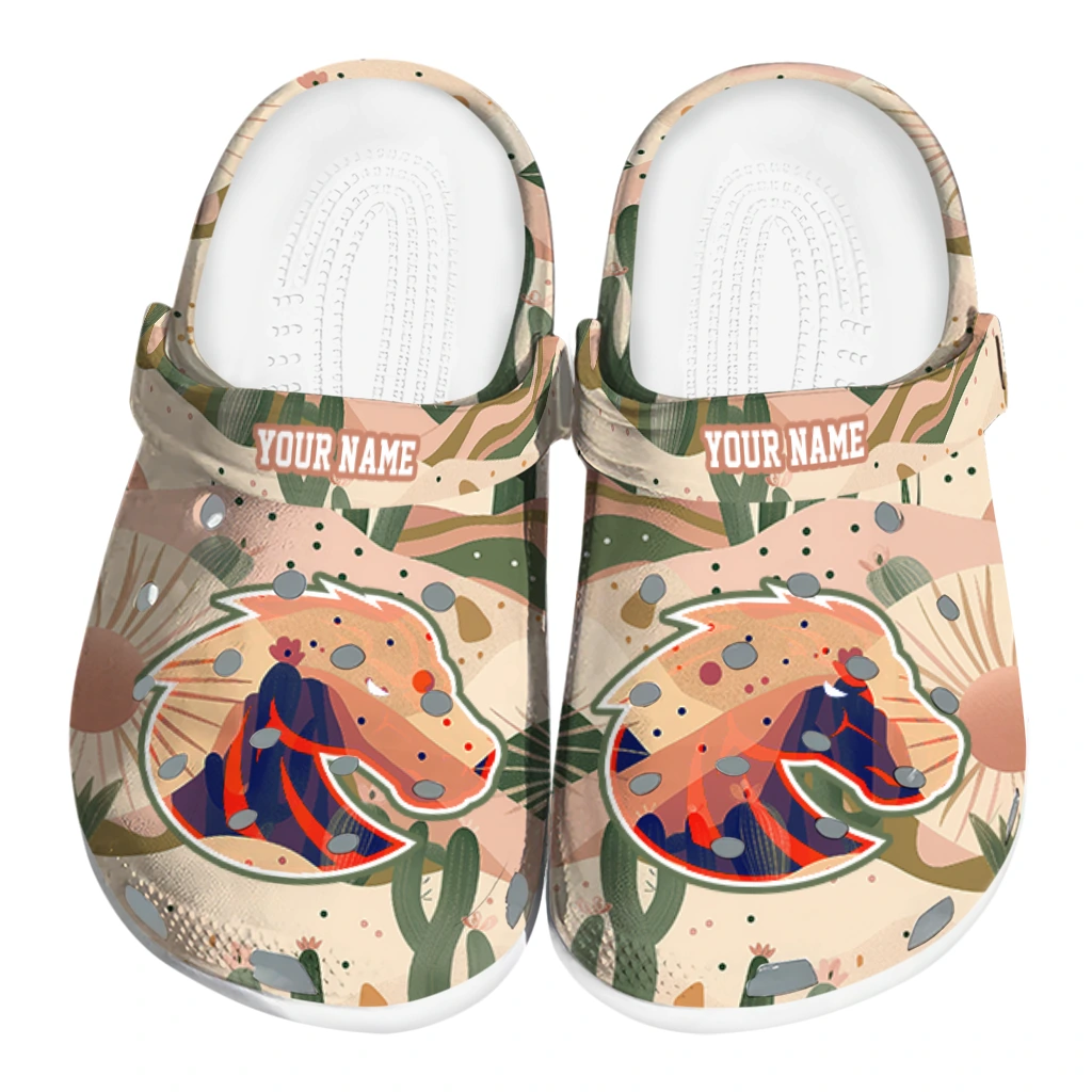 personalized boise state broncos desert cactus pattern clogs best selling personalized boise state broncos desert cactus pattern clogs best selling