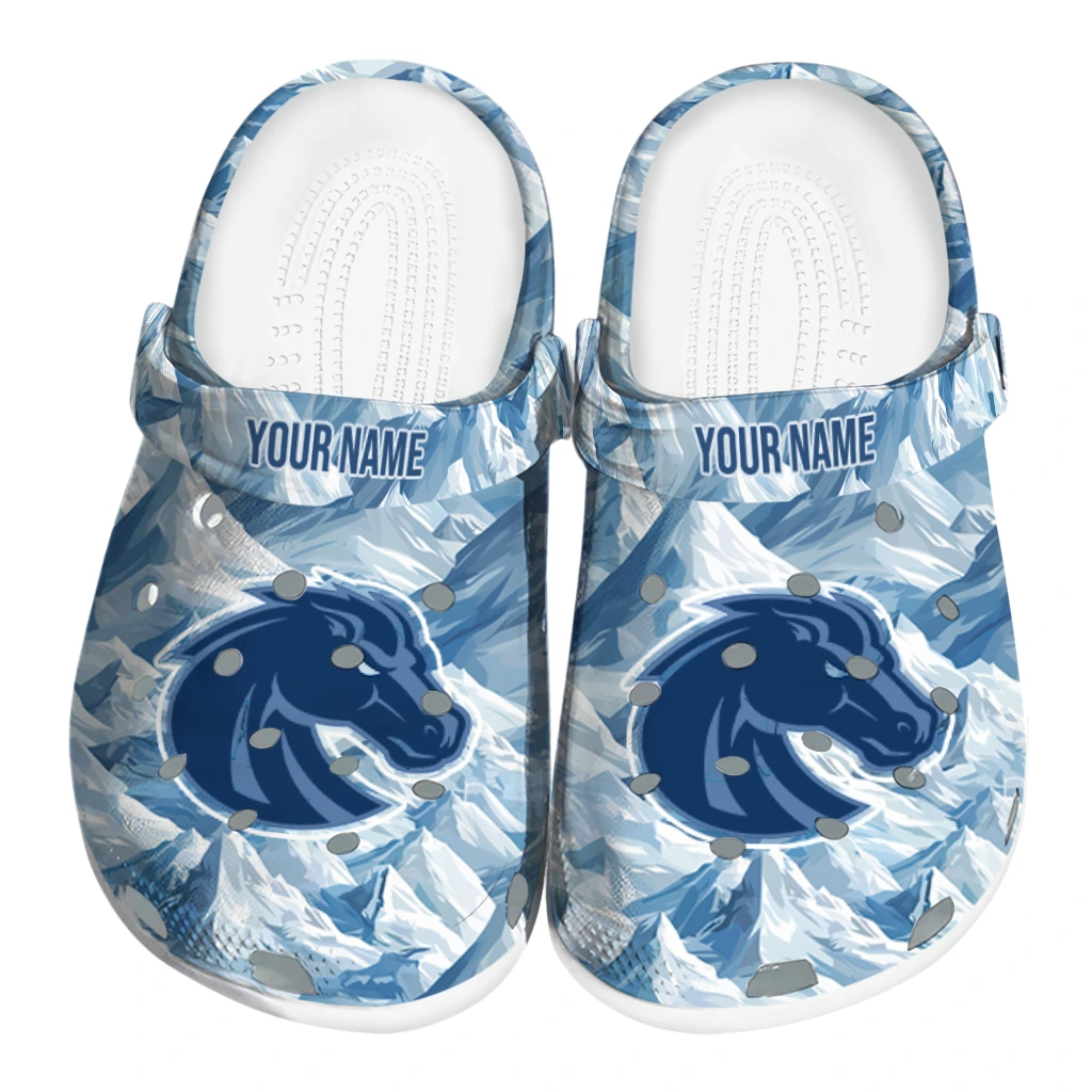 personalized boise state broncos mountain artwork clogs best selling personalized boise state broncos mountain artwork clogs best selling