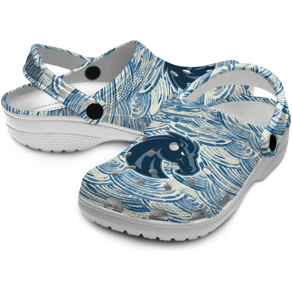 personalized boise state broncos sea swirls clogs high quality personalized boise state broncos sea swirls clogs high quality