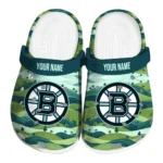 personalized boston bruins hills illustration clogs best selling