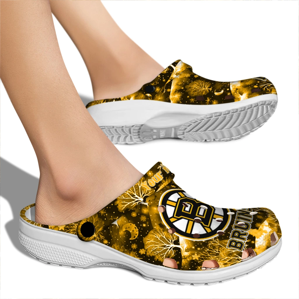 personalized boston bruins snowy hills clogs fashion forward personalized boston bruins snowy hills clogs fashion forward
