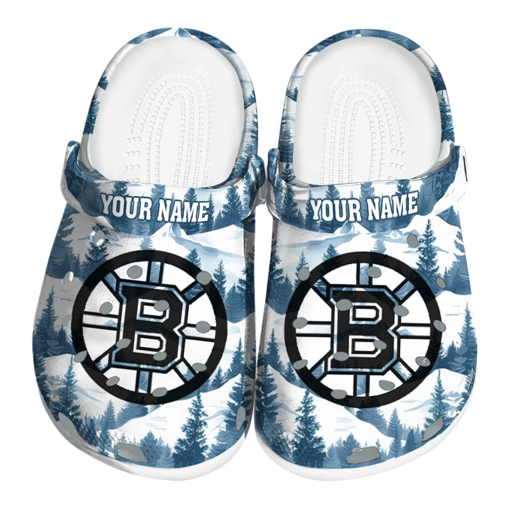 personalized boston bruins snowy mountains clogs best selling personalized boston bruins snowy mountains clogs best selling