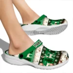 personalized boston celtics christmas motif clogs best selling