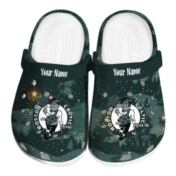 personalized boston celtics deer nightscape clogs best selling