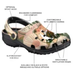 personalized boston celtics desert cactus pattern clogs best selling