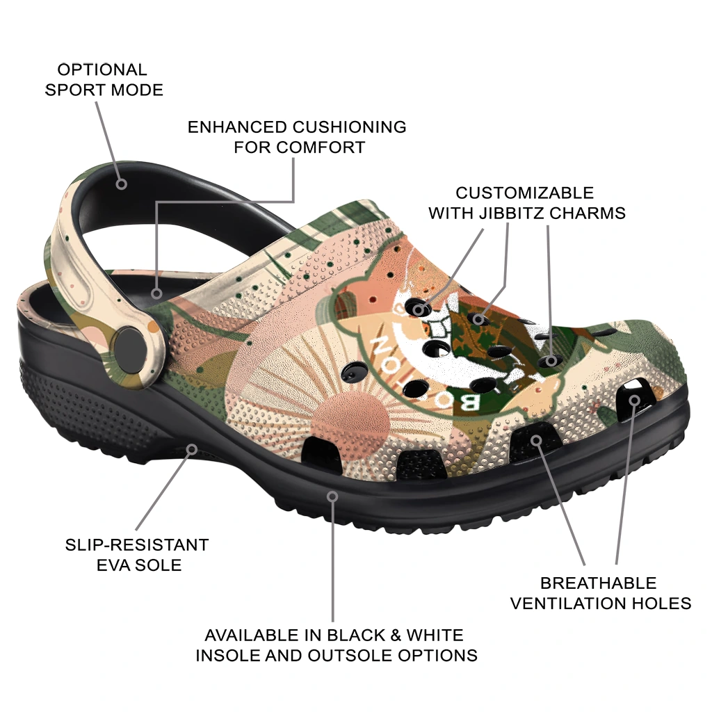 personalized boston celtics desert cactus pattern clogs new arrival personalized boston celtics desert cactus pattern clogs new arrival