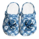 personalized boston college eagles snowflake mosaic clogs best selling