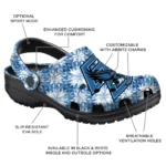 personalized boston college eagles snowflake mosaic clogs best selling