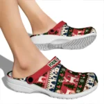 personalized boston red sox christmas motif clogs best selling
