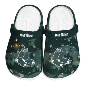 personalized boston red sox deer nightscape clogs best selling
