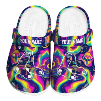 personalized boston red sox swirling mushrooms clogs best selling