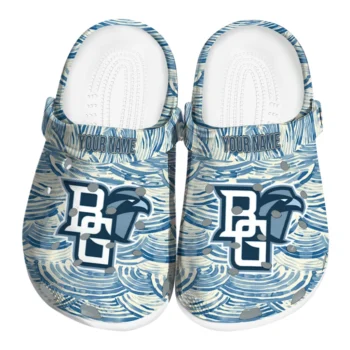 personalized bowling green falcons sea swirls clogs best selling