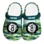 personalized brooklyn nets hills illustration clogs best selling