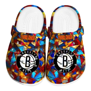 personalized brooklyn nets prism pieces clogs best selling