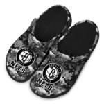 personalized brooklyn nets snowy hills clogs best selling
