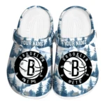 personalized brooklyn nets snowy mountains clogs best selling