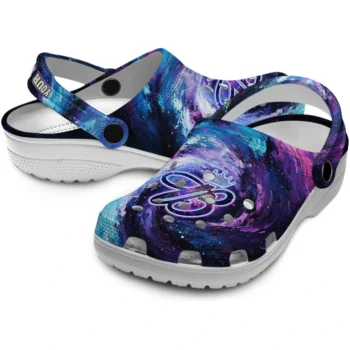 personalized budweiser stellar initial blue purple clogs high quality hey clogs