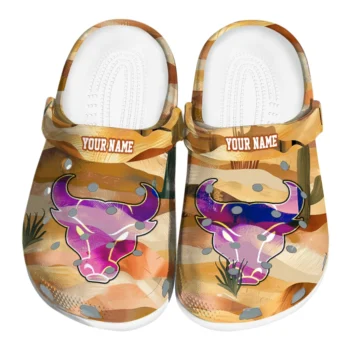 personalized buffalo bulls desert layers clogs best selling