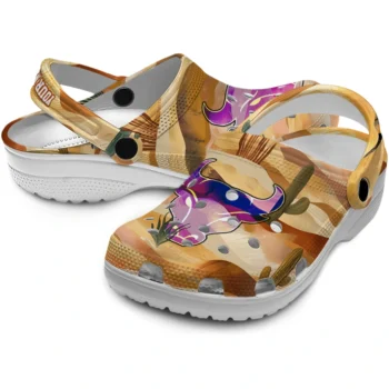 personalized buffalo bulls desert layers clogs high quality