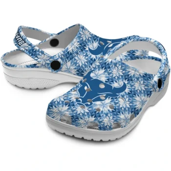 personalized buffalo bulls snowflake mosaic clogs high quality