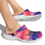 personalized buffalo bulls wavy stripes clogs best selling