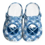 personalized buffalo sabres snowflake mosaic clogs best selling