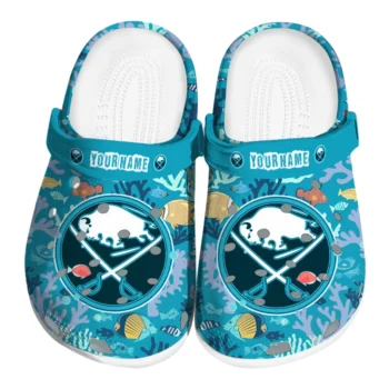 personalized buffalo sabres tropical fish ocean clogs best selling