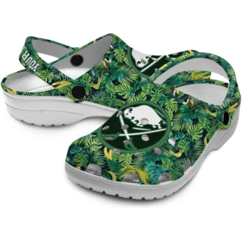 personalized buffalo sabres tropical leaves clogs high quality
