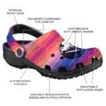 personalized buffalo sabres wavy stripes clogs best selling