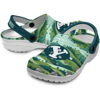 personalized byu cougars hills illustration clogs high quality