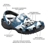personalized byu cougars snowy mountains clogs best selling