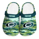personalized carolina hurricanes hills illustration clogs best selling