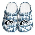 personalized carolina hurricanes snowy mountains clogs best selling