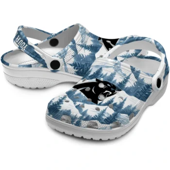 personalized carolina panthers snowy mountains clogs high quality