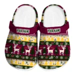 personalized central michigan chippewas christmas motif clogs best selling