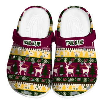 personalized central michigan chippewas christmas motif clogs best selling