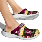 personalized central michigan chippewas christmas motif clogs best selling