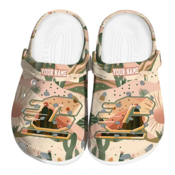 personalized central michigan chippewas desert cactus pattern clogs best selling