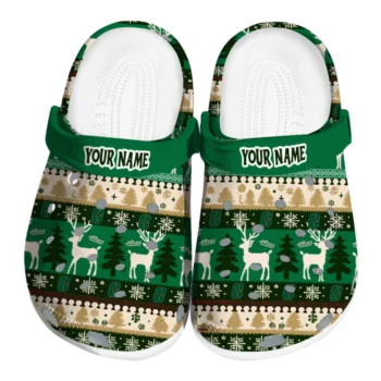 personalized charlotte 49ers christmas motif clogs best selling