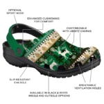 personalized charlotte 49ers christmas motif clogs best selling