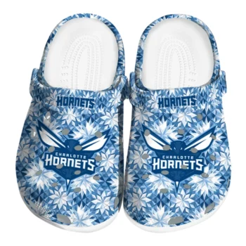 personalized charlotte hornets snowflake mosaic clogs best selling