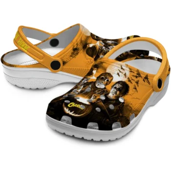 personalized cheetos pumpkin moon orange black clogs high quality hey clogs