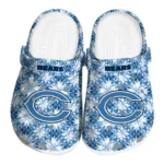 personalized chicago bears snowflake mosaic clogs best selling